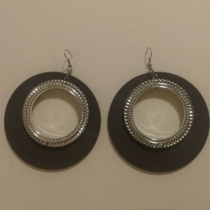 Exquisite Big Black Dangles